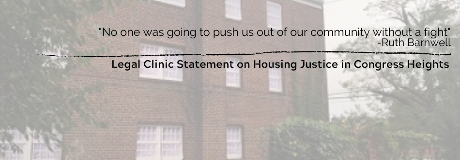 Our Gratitude and Congratulations for the Alabama Ave/13th Street Coalition Members on their Vision for Housing Justice